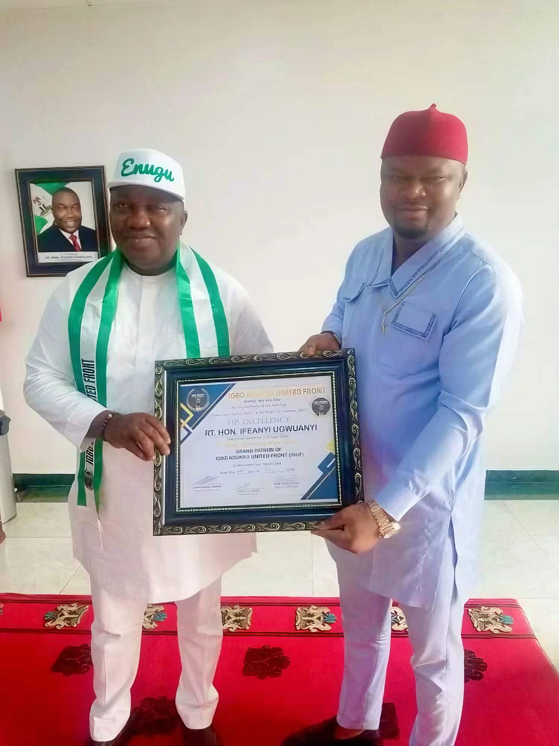 Panchovilla with Former Governor of Enugu State Ifeanyi Ugwuanyi